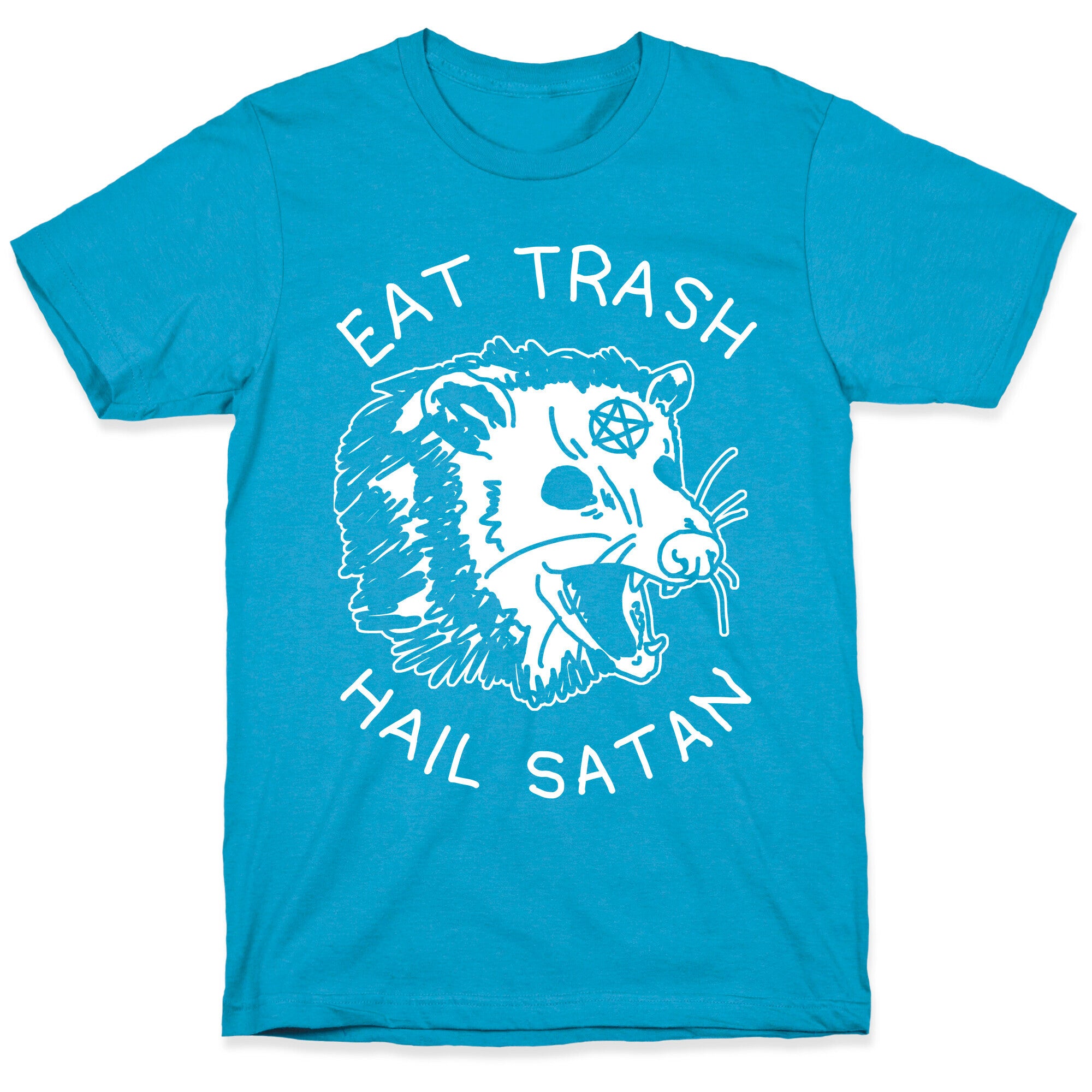 Eat Trash Hail Satan Possum Unisex Triblend Tee